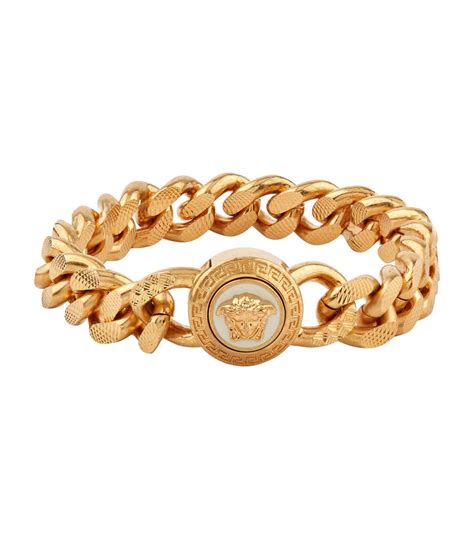 versace mens bracelet gold|versace gold bracelet men.